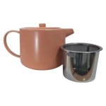 Cafe Life Teapot With Infuser 500ML 2 Piece Apricot