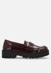 Cotton On Lauren Lug Sole Loafer - Deep Burgundy Box