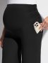 Women's Maternity Solid Slim Fit Pants Medium Elastic Basic Pants For Pregnant Women