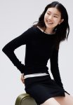 Short Pencil Skirt - Black