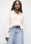 Soft Satin Shirt - Milk Polka Dot