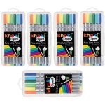 - Bulk Pack Of 5 Expert Fine Line Pens - 12 Colours X 5