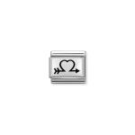 Composable Classic Open Heart With Arrow Link