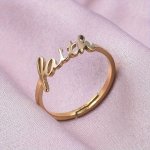 Minimalist Style Ring Made Of Stainless Steel Plated Special Word Of Faith Design Suitable For Men And Women Just Pick A Color U