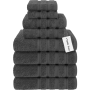 HOME-8PCS Bath Towels Set 100% Cotton 500GSM Large Bathroom Towels