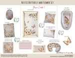 Cot Duvet Bedding Butterfly Flower Garden Set