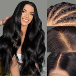 Body Wave Lace Front Wig For Women 71.12 Cm Long Wavy Heat Resistant Synthetic Hair 13X4X1 Natural Looking Breathable Lace Wig S