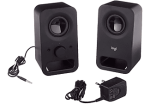 Logitech Z150 Stereo Speakers 3.5MM Audio Jack Compact Design Midnight Black – New