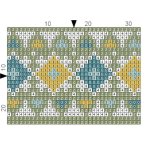 Yellow & Green Diamond Card Holder 9 X 7CM