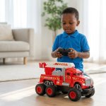 Friction Powered Simulation Fire Truck Toy
