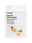 Reindeer Christmas String Lights - None None