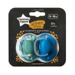Closer To Nature Urban Soother 6-18 Months 2 Pack Boy