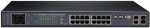 POES-16300CL+2G+2SFP Provision 16 Port Poe Switch Downlink: 16X100MBPS Ports Uplink: 2X1GBPS + 2X1GBPS Sfp Ports 300 Watt AVG:18