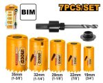 Ingco AKH0071 Holesaw Set 19-35MM 7PCE Bi-metal