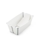 Stokke Flexi Bath Bundle Tub Support And Heat Plug - White Grey