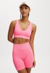 Cotton On Seamless Rib Bike Short - Washed Neon Pink