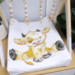 Changing Mat Cover Cute Fluffy Cow Sleeping Set Neutral