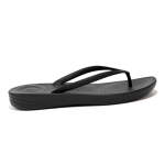 Iqushion Ergonomic Flip-flops - All Black - 8
