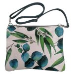 Moss Leather Shoulder Bag Large Eucalyptus
