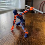 3D Multi-joint Movable Action Figure Diy Mannequin Assembled Little Man Movable Desktop Decoration Birthday Easter Valentine's D