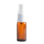5ML Amber Glass Aromatherapy Bottle With Serum Pump - White 18 410