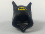 Parts Minifigure Headgear Hood With Bat Ears With Bat On Yellow Oval Pattern 34736PB01
