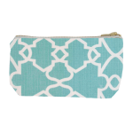 Trellis Aqua MINI Makeup Bag