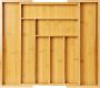 Expandable Bamboo Cutlery Drawer Organizer Tray