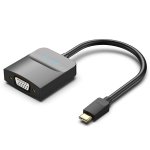Vention Type C To Vga Adapter 0.15M Black Abs Type