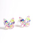 Dala Resin Butterfly Stud Earrings