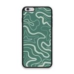 Custom Printed Tpu Cases - Apple Iphone 6 Plus Apple Iphone 6S Plus & 39 Green Wavy& 39 By