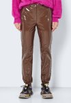 Soline High Waist Vinyl Pants - Pinecone