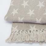 Stars THROW - Sand Beige