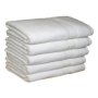 Luxurious Zero Twist Hand Towels 570GSM 8 Colours 5 Pack Optical White