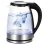 2 Litre Cordless Electric Glass Kettle Fast Boiling With LED Indicator