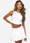 Bengaline Bubble Puffball MINI Skirt - White
