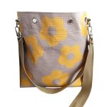 Handmade Crochet Flower Tote Summer Vacation Travel Women Mesh Knit Shoulder Bag With Cute Flower Charm Handmade With Cute Charm