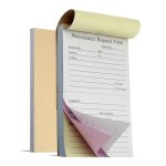 4 Packs Maintenance Request Forms 200 Sets 3 Part Carbonless Repair Request Forms 50 Sets Each Pad 5.5 X 8.5 Inch