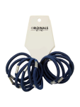 Navy Elastic Hair Tie Set - None Blue
