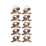 Women's Acrylic Hair Claw Clips 10 Piece