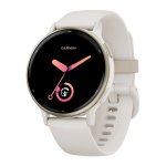 Garmin V Voactive 5 Health & Fitness Smartwatch Cream Gold