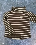 Woolworths Black And White Striped Polar Neck 3Y