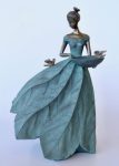Resin Girl Ornament Holding Bird Bath – 59X35X17CM