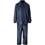 Weather Polyester pvc Rainsuit Navy
