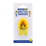 Marlin Kids Plastic Sharpener Stand Up Smiley Face 1 Hole Container Pack Of 12