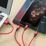 Hoco Cable 3-IN-1 X14 Times Speed For Charging - 1M
