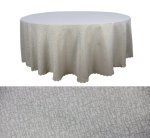 Round Table Cloth Beige Pattern 280CM