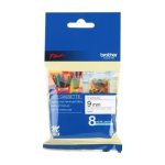 Non Laminated Tape Black On White 8M X 9MM