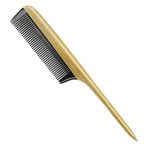 Onedor Hair Comb 100% Natural Green Sandalwood Handmade Buffalo Horn Tail Comb - Anti-static Sandalwood Scent Natural Hair Detan