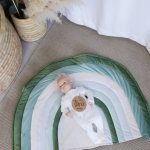 Themed Shaped Playmat MINI Carpet Rainbow Shaped Greens